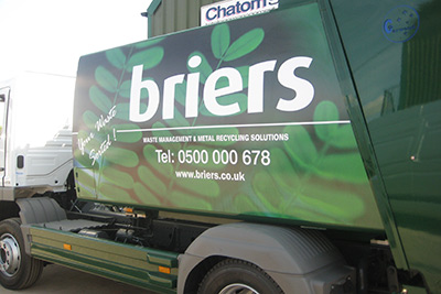 Full vinyl wrap of commercial lorry